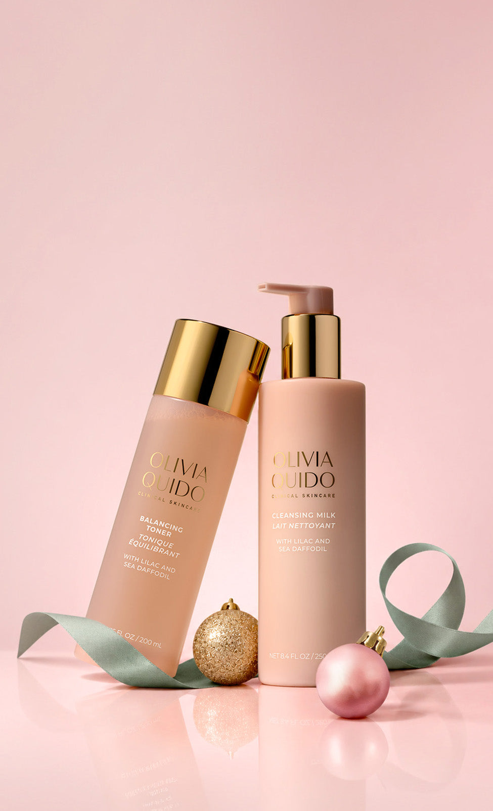 Olivia Quido Skincare Balancing Toner and Cleansing Milk