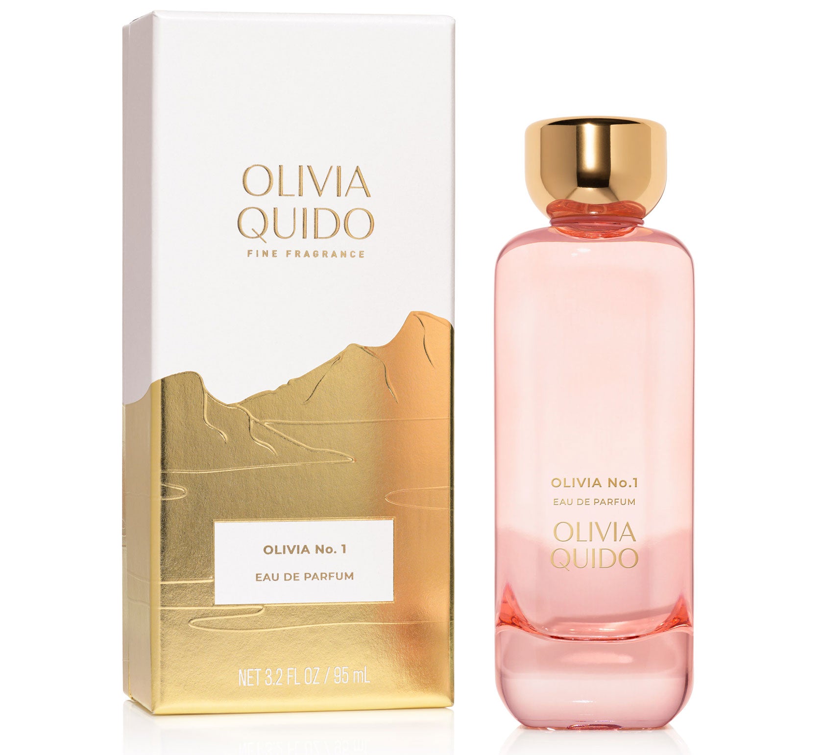 Olivia No.1 Eau de Parfum bottle and packaging, featuring a citrus bouquet scent.