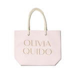 Olivia Quido Pink Canvas tote bag
