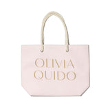 Olivia Quido Pink Canvas tote bag