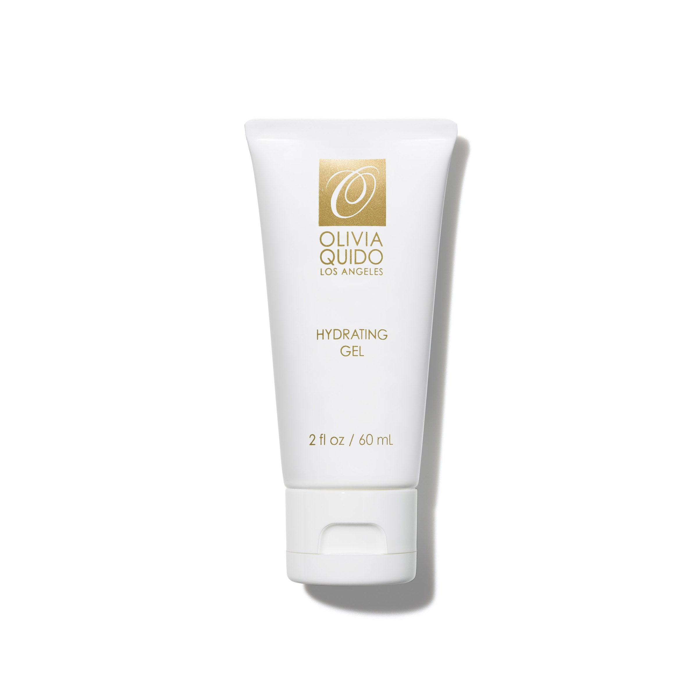 Olivia Quido Hydrating Gel Tube Packaging on white