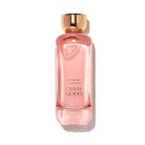 Olivia No.1 Eau de Parfum bottle featuring a sleek design with a golden cap and pink fragrance.