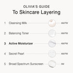 Olivia Quido Skincare Active Moisturizer Olivia's Guide to Skincare Layering