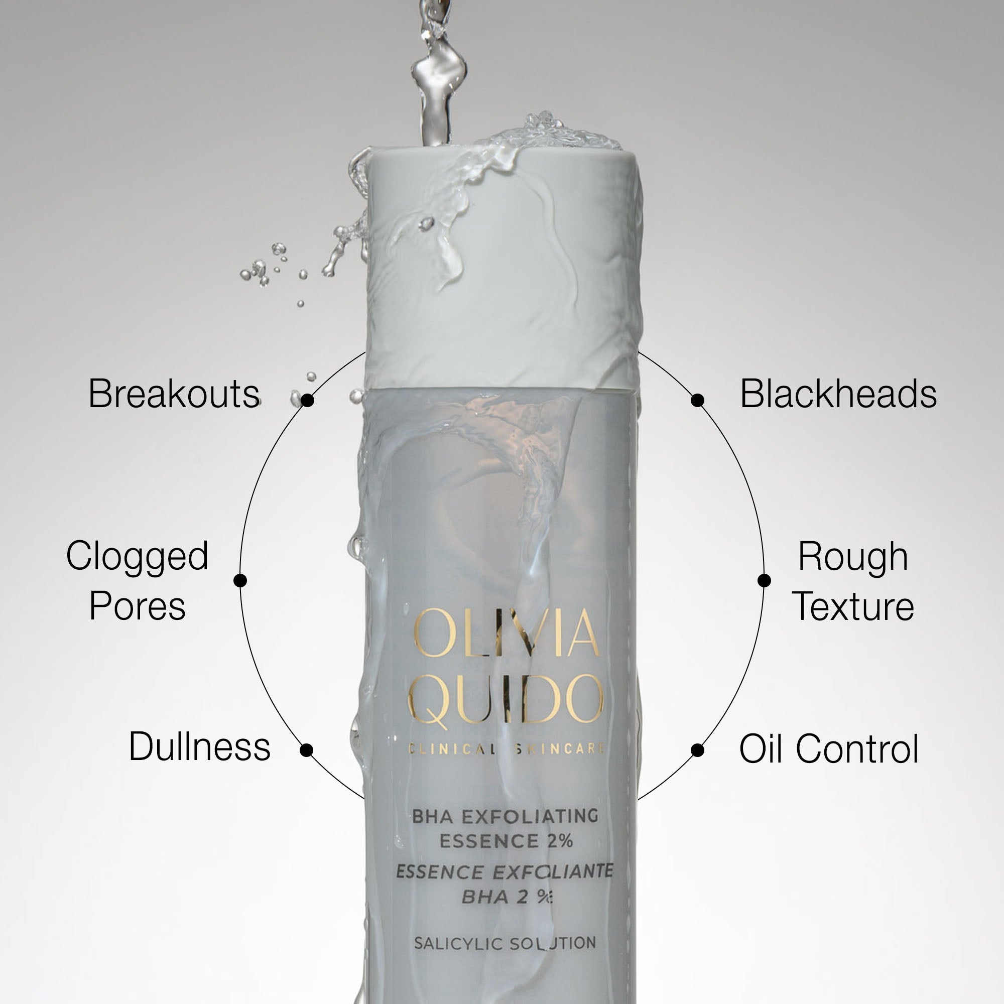 Olivia Quido Skincare BHA Exfoliating Essence 2% Product Helps With