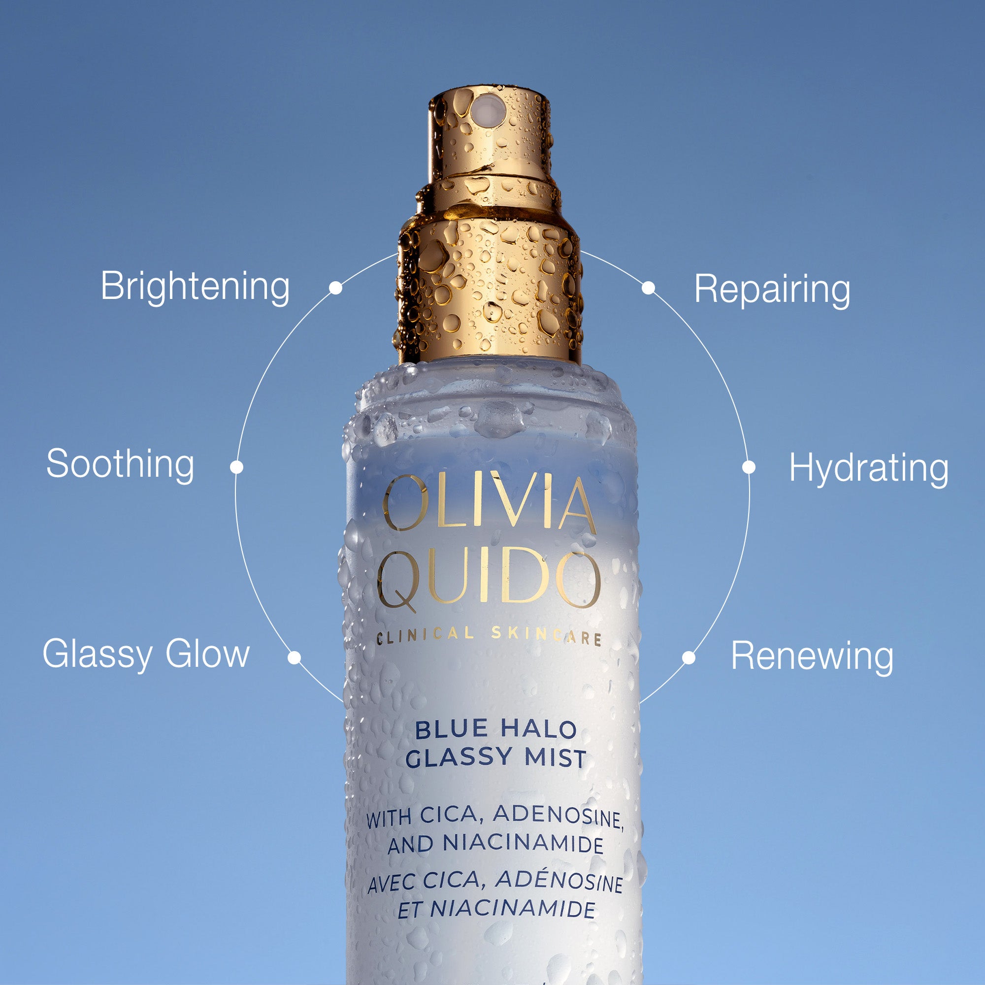 Olivia Quido Skincare Blue Halo Glassy Mist Benefits