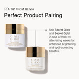 Olivia Quido Skincare Secret Glow Overnight Mask Product Pairing With Secret Gold